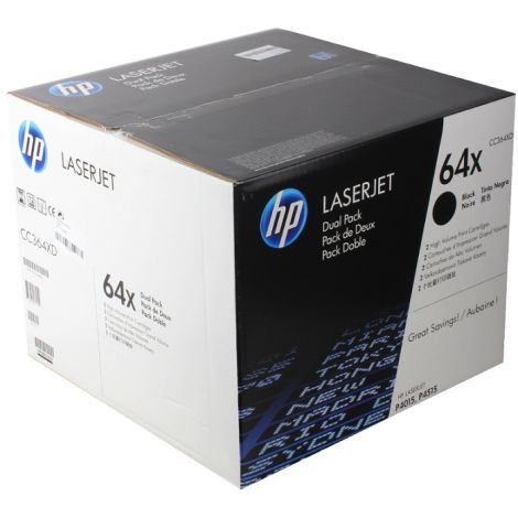 Toner HP CC364XD (64X), dvojni paket, črna (black), originalni