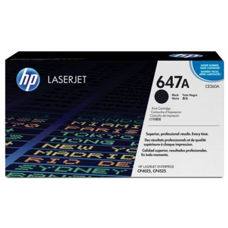 Toner HP CE260A (647A), črna (black), originalni