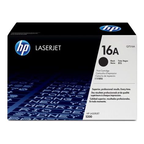 Toner HP Q7516A (16A), črna (black), originalni