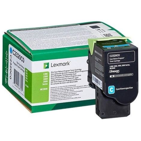 Toner Lexmark C2320C0 (MC2640, C2535, C2425, MC2425, MC2535), cian (cyan), originalni