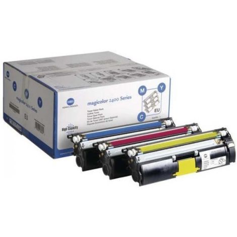 Toner Konica Minolta A00W012, 1710595001 (MagiColor 2400, 2500), CMY, trojni paket, multipack, originalni